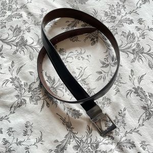 Chaps Black 1 1/8” Synthetic Leather Belt